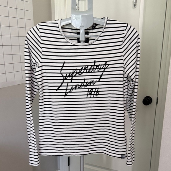 Superdry Women's Striped Long Sleeve Tee - Picture 1 of 9